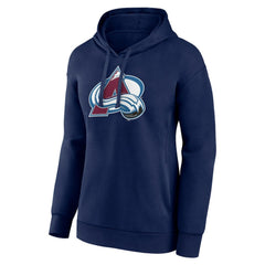 Colorado Avalanche Women's Primary Logo Pullover Hoodie - Navy | US 5231790