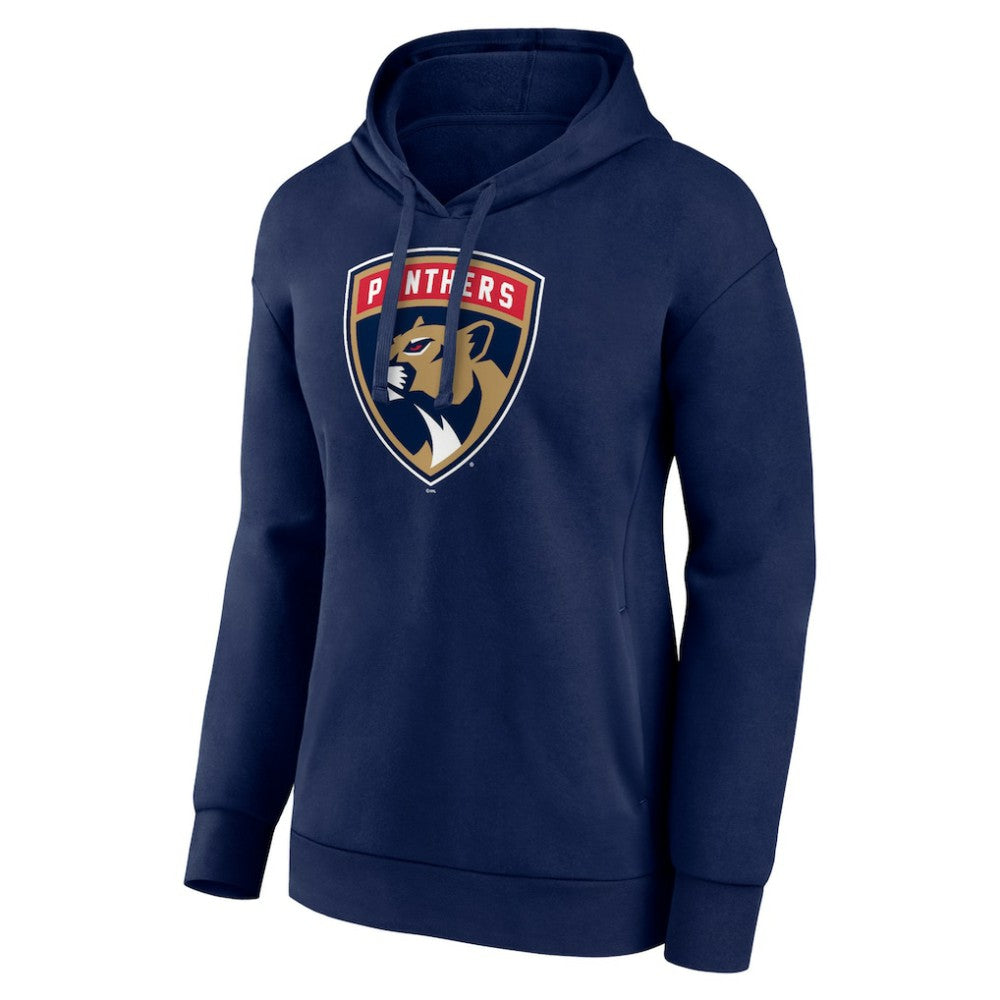 Florida Panthers Women's Primary Logo Pullover Hoodie - Navy | US 5231793
