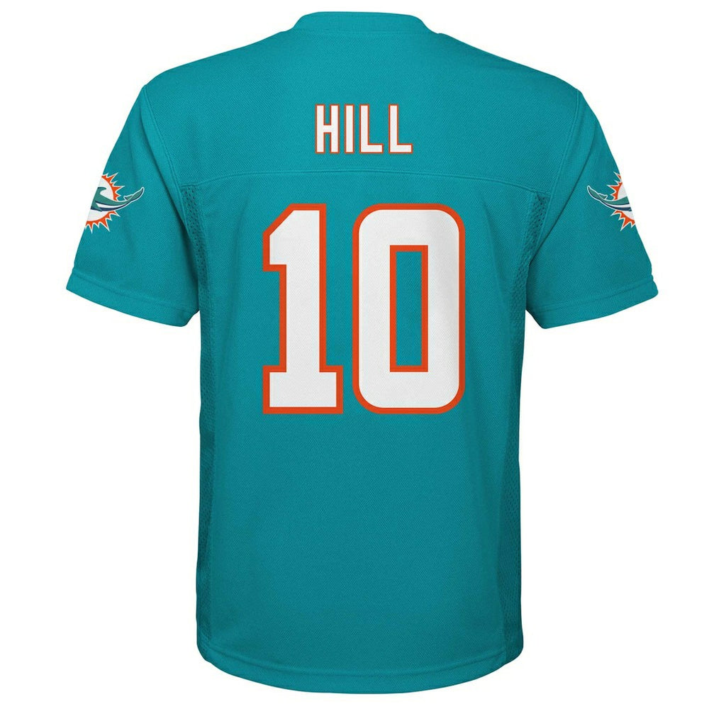 Tyreek Hill Miami Dolphins Youth Replica Player Jersey - Aqua Jerseys