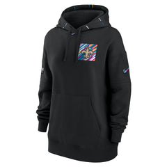 New Orleans Saints Women's 2023 NFL Crucial Catch Club Pullover Hoodie - Black Hoodies