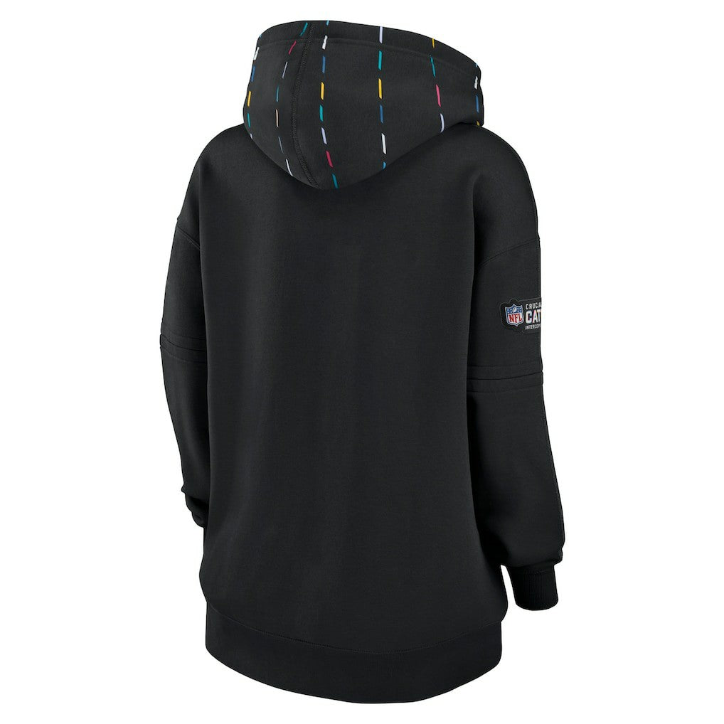 New Orleans Saints Women's 2023 NFL Crucial Catch Club Pullover Hoodie - Black Hoodies