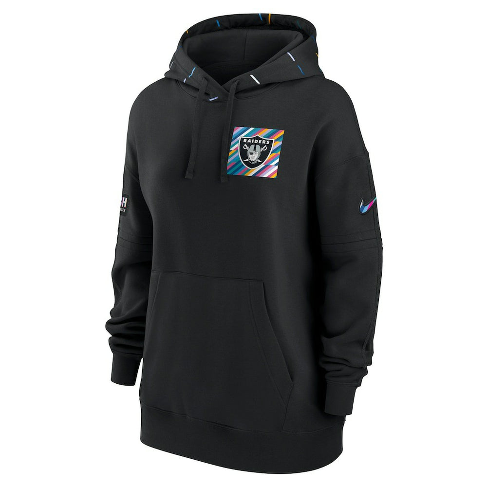 Las Vegas Raiders Women's 2023 NFL Crucial Catch Club Pullover Hoodie - Black Hoodies