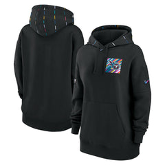 Tennessee Titans Women's 2023 NFL Crucial Catch Club Pullover Hoodie - Black Hoodies