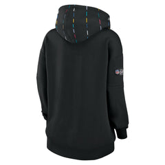 Tennessee Titans Women's 2023 NFL Crucial Catch Club Pullover Hoodie - Black Hoodies