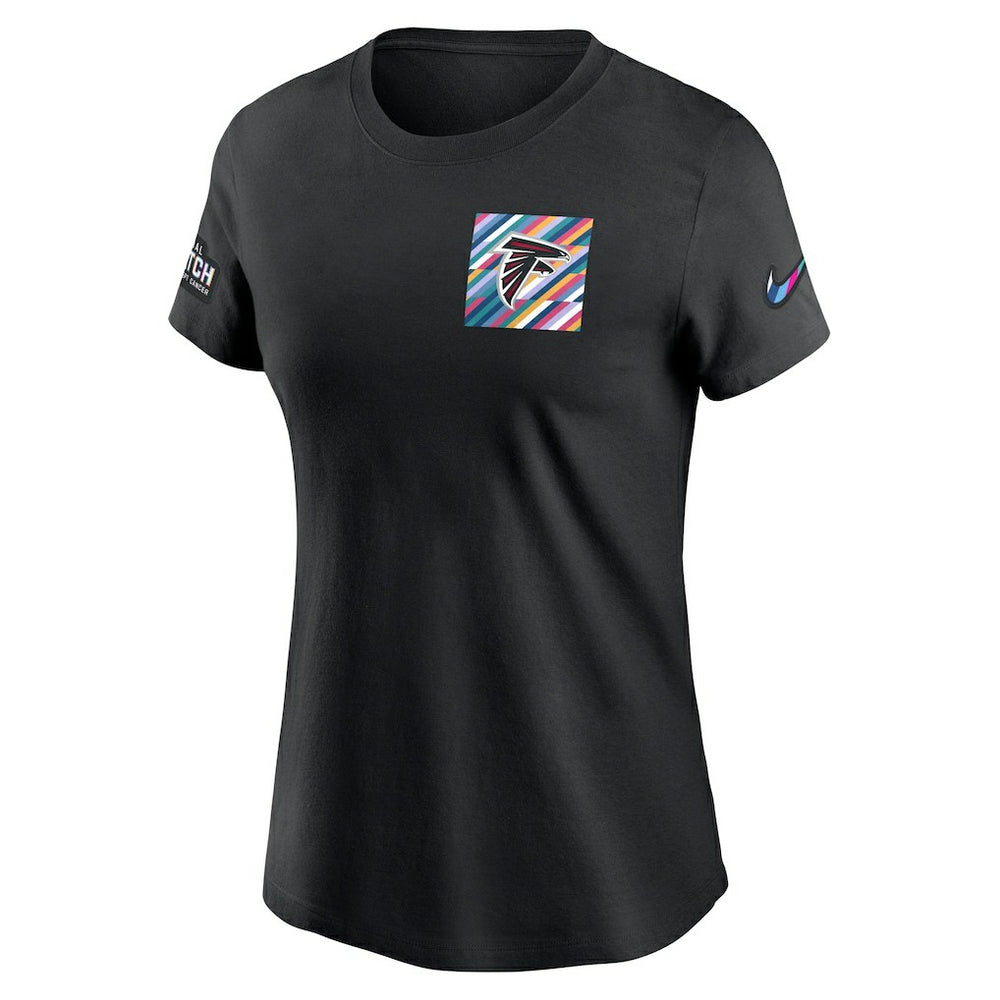 Atlanta Falcons Women's Crucial Catch Sideline Tri-Blend T-Shirt - Black T-shirts