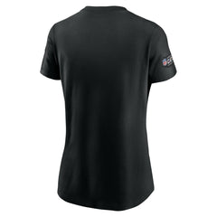 Houston Texans Women's Crucial Catch Sideline Tri-Blend T-Shirt - Black T-shirts