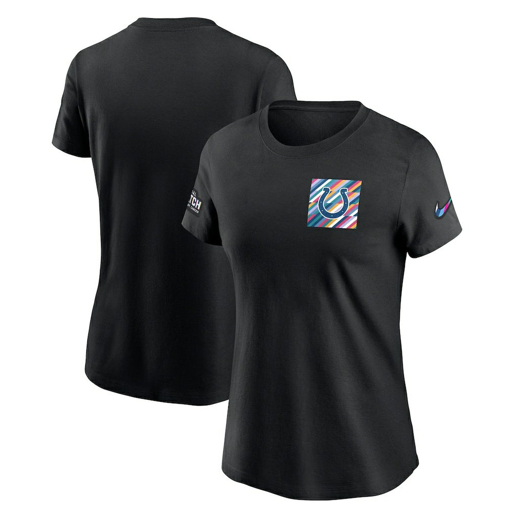 Indianapolis Colts Women's Crucial Catch Sideline Tri-Blend T-Shirt - Black T-shirts