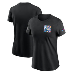 Indianapolis Colts Women's Crucial Catch Sideline Tri-Blend T-Shirt - Black T-shirts