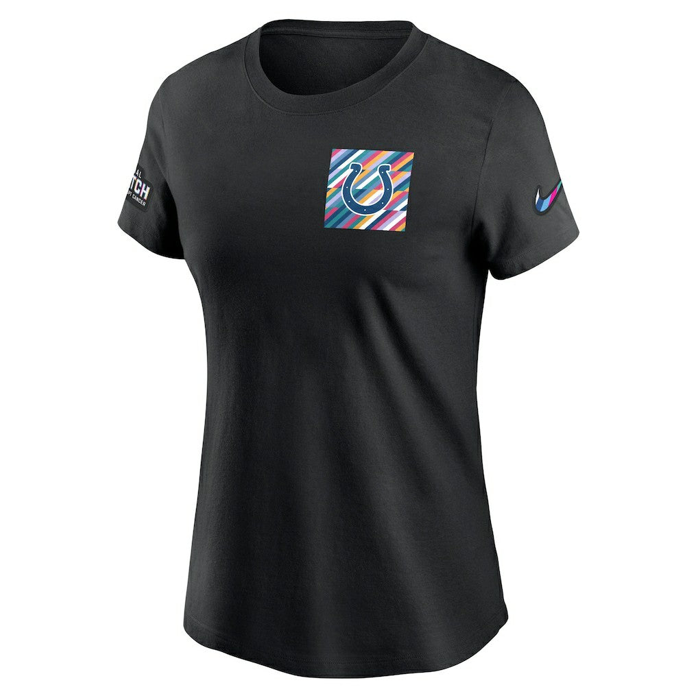 Indianapolis Colts Women's Crucial Catch Sideline Tri-Blend T-Shirt - Black T-shirts