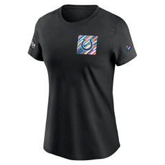 Indianapolis Colts Women's Crucial Catch Sideline Tri-Blend T-Shirt - Black T-shirts