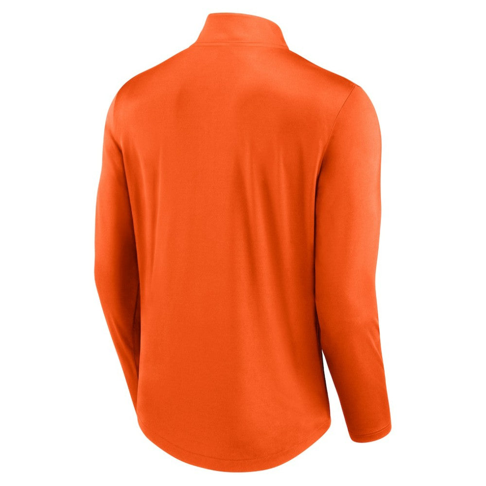 Philadelphia Flyers Fanatics Mock Neck Quarter-Zip Top - Orange | US 5232716