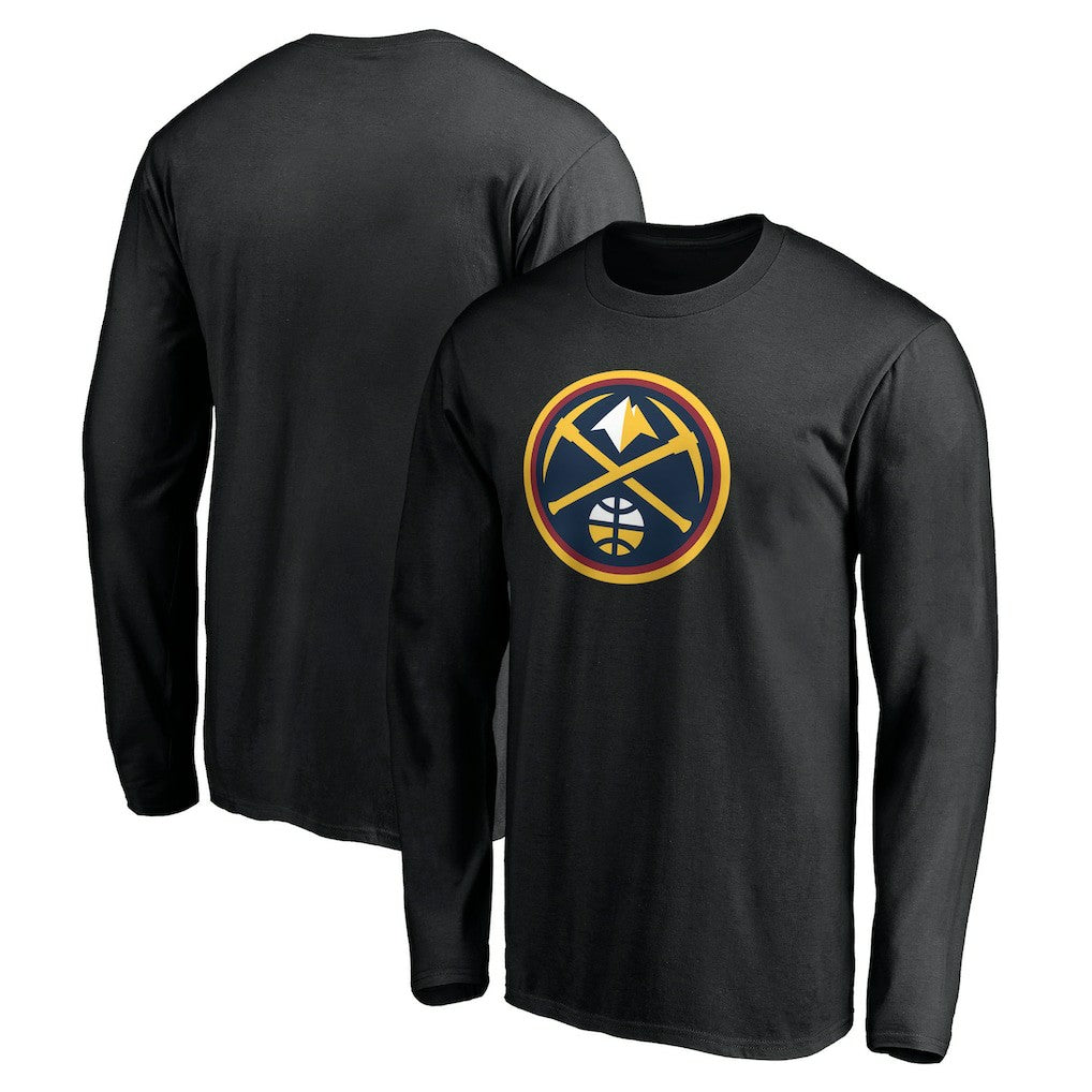 Denver Nuggets Primary Team Logo Long Sleeve T-Shirt Black