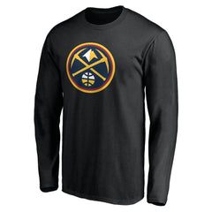 Denver Nuggets Primary Team Logo Long Sleeve T-Shirt Black
