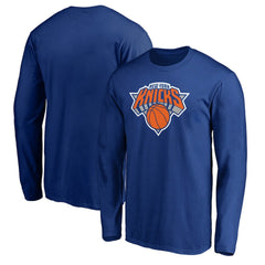 New York Knicks Primary Team Logo Long Sleeve T-Shirt Blue