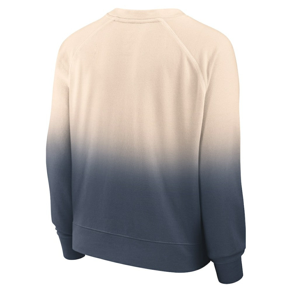 Houston Astros Fanatics Women's Luxe Lounge Arch Raglan Pullover Sweatshirt - Tan/Navy Pullover