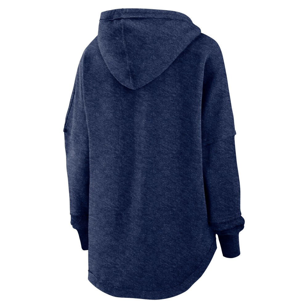 Houston Astros Fanatics Women's Luxe Pullover Hoodie - Heather Navy Hoodies