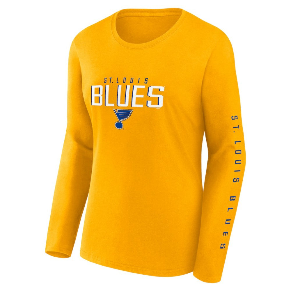 St. Louis Blues Fanatics Women's Long and Short Sleeve Two-Pack T-Shirt Set - Blue | US 5233298