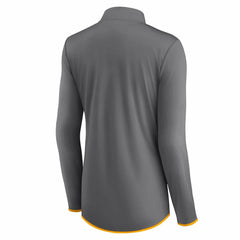 Los Angeles Rams Women's Adult Corner Long Sleeve 1/4 Zip Top - Gray Tops