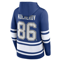 Nikita Kucherov Tampa Bay Lightning Fanatics Name & Number Lace-Up Pullover Hoodie - Blue | US 5234226