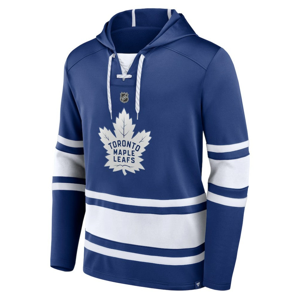 Mitch Marner Toronto Maple Leafs Fanatics Name & Number Lace-Up Pullover Hoodie - Blue | US 5234228