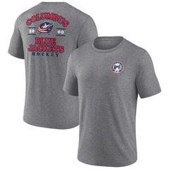 Columbus Blue Jackets Fanatics Winger Tri-Blend T-Shirt - Heather Gray | US 5236736