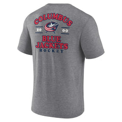 Columbus Blue Jackets Fanatics Winger Tri-Blend T-Shirt - Heather Gray | US 5236736