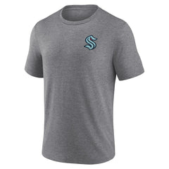 Seattle Kraken Fanatics Winger Tri-Blend T-Shirt - Heather Gray | US 5236741