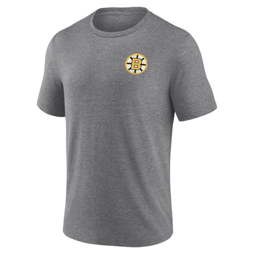Boston Bruins Fanatics Winger Tri-Blend T-Shirt - Heather Gray | US 5236747