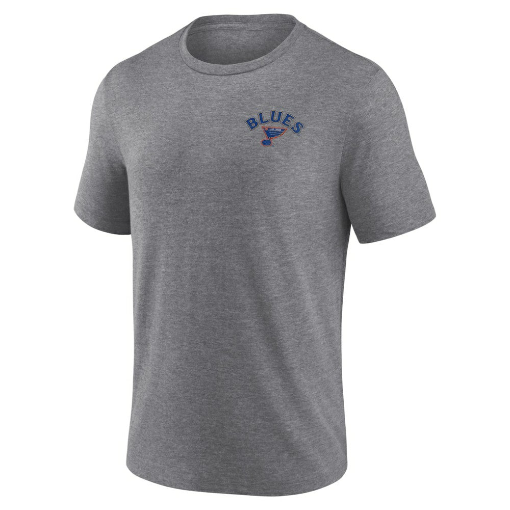 St. Louis Blues Fanatics Winger Tri-Blend T-Shirt - Heather Gray | US 5236767