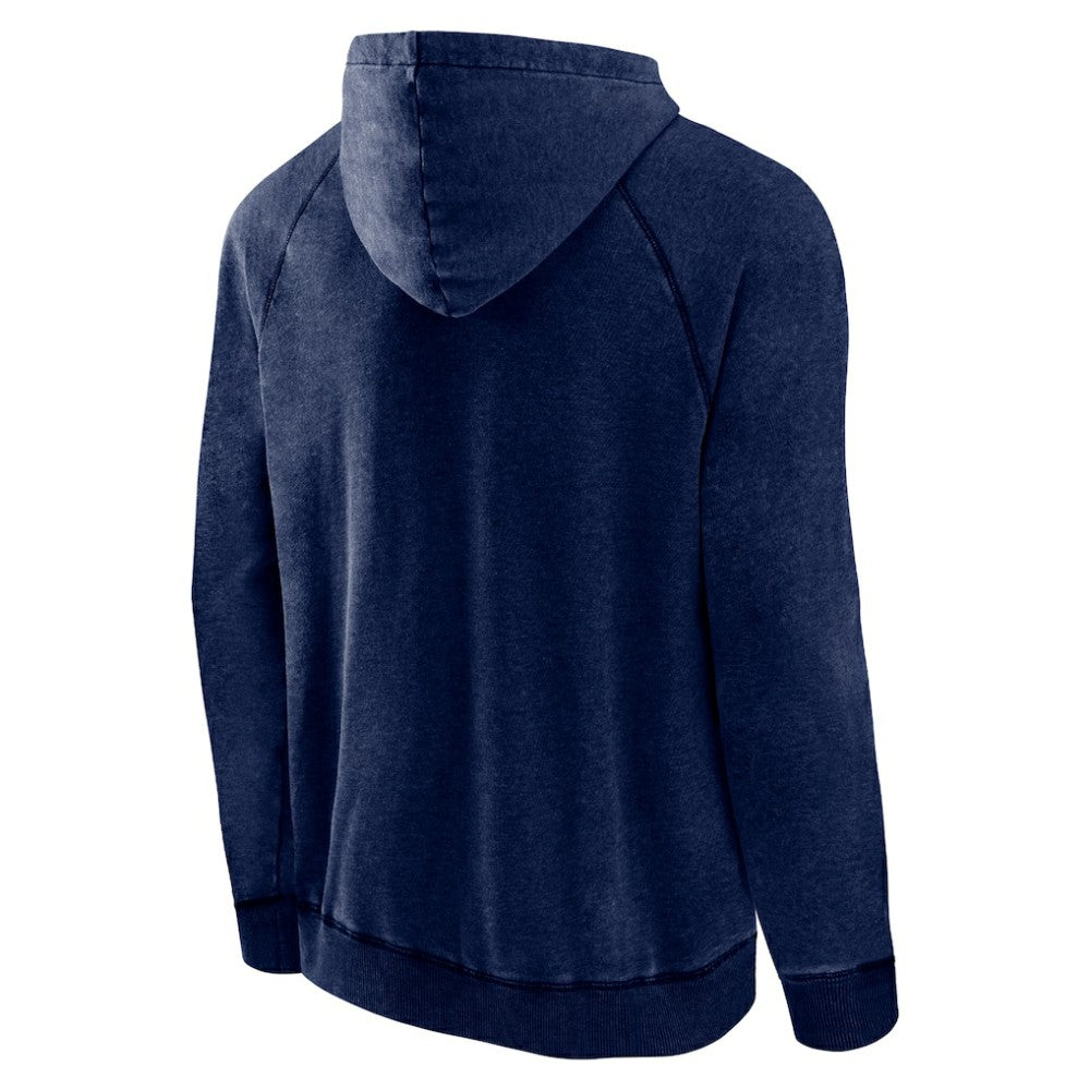 Seattle Kraken Fanatics Shoulder-To-Shoulder Raglan Pullover Hoodie - Heather Deep Sea Blue | US 5236795