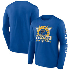 St. Louis Blues Fanatics Rinkside Long Sleeve T-Shirt - Blue | US 5236834