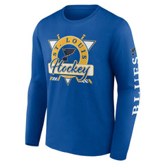 St. Louis Blues Fanatics Rinkside Long Sleeve T-Shirt - Blue | US 5236834