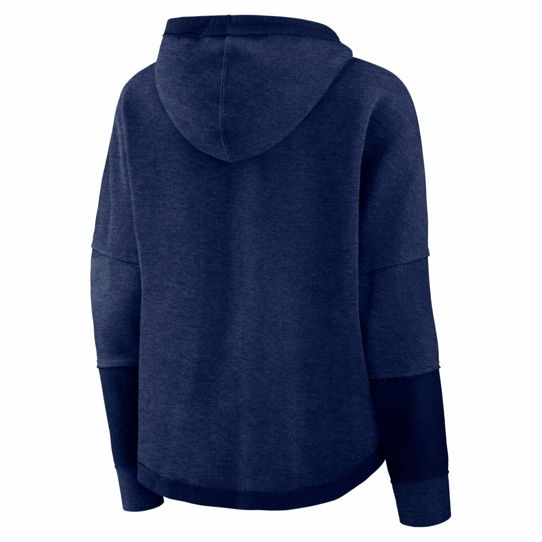 Tennessee Titans Women's Lightewight Modest Crop Lounge Helmet Arch Pullover Hoodie - Navy Hoodies