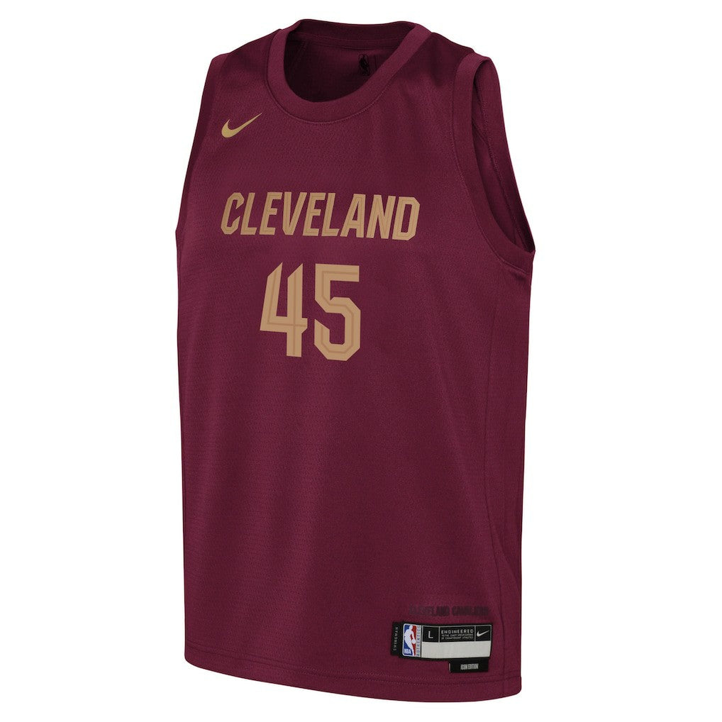 Donovan Mitchell Cleveland Cavaliers Youth Swingman Jersey Icon Editi- Wine - Nike