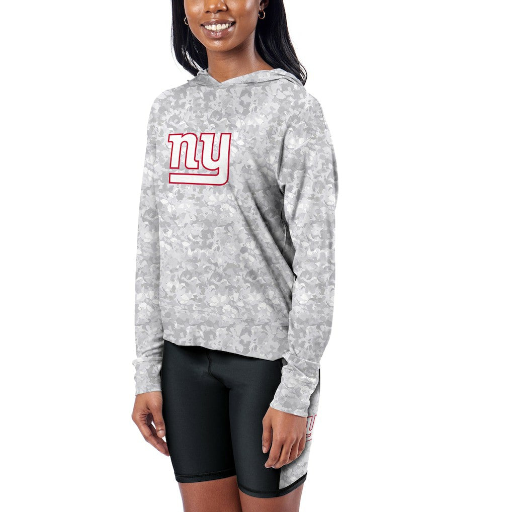 New York Giants Certo Women's Session Pullover Hoodie - Gray Hoodies