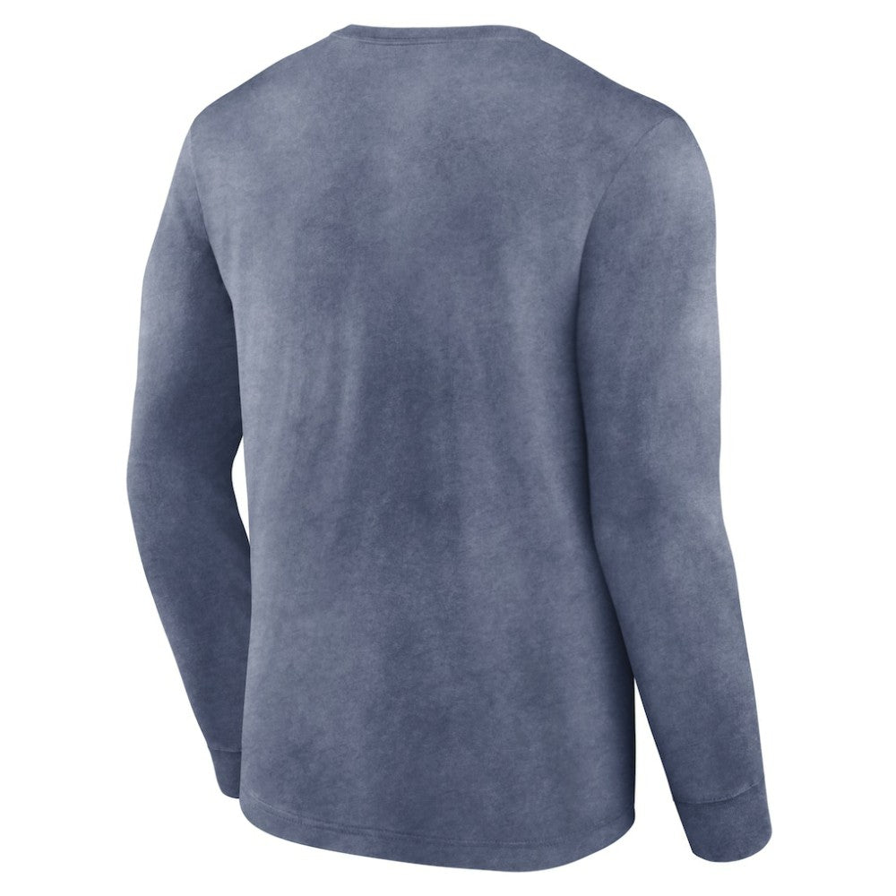 Seattle Kraken Fanatics Keep The Zone Long Sleeve T-Shirt - Heather Deep Sea Blue | US 5242381