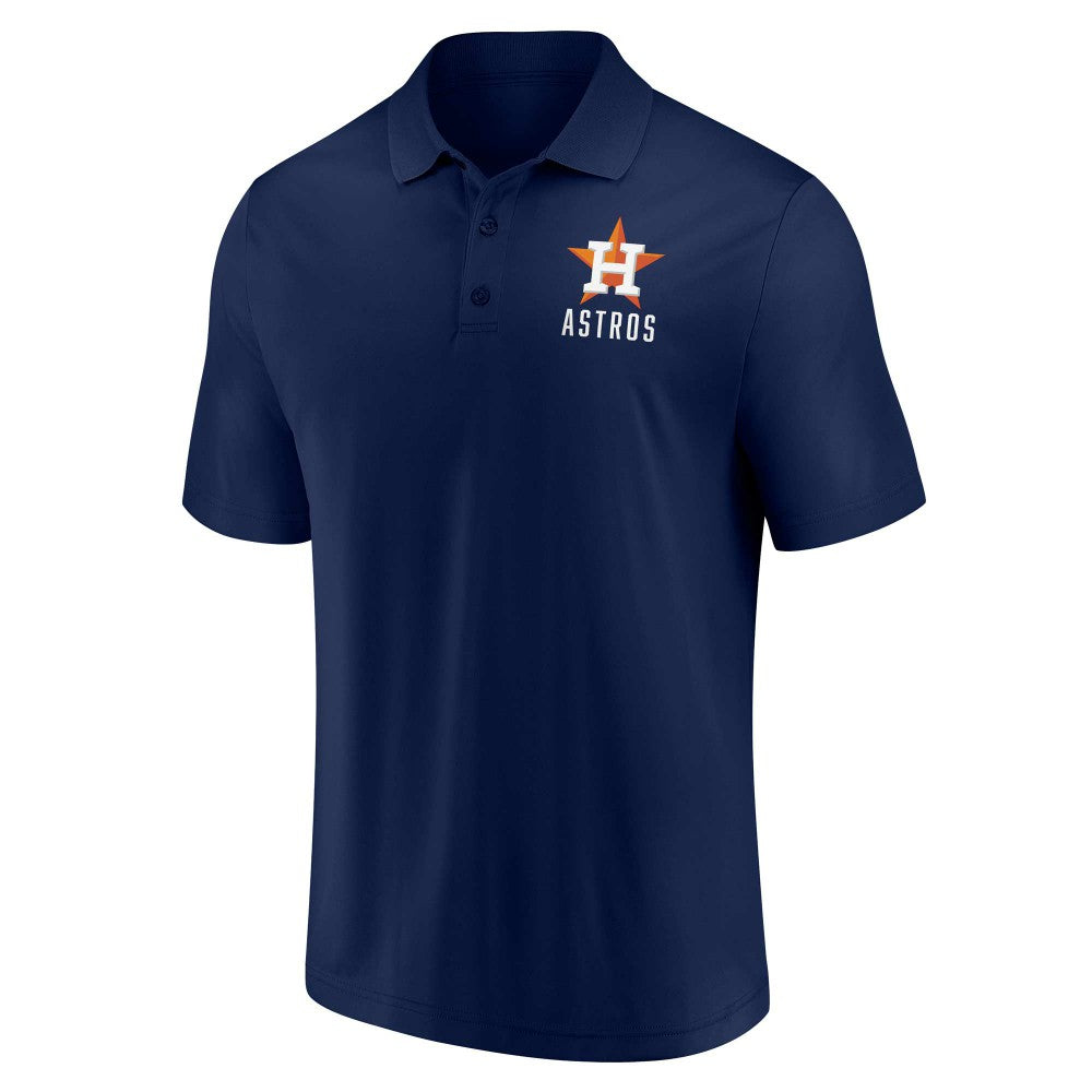 Houston Astros Fanatics Two-Pack Logo Lockup Polo Set - Navy/White