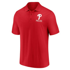 Philadelphia Phillies Fanatics Two-Pack Logo Lockup Polo Set - Red/White