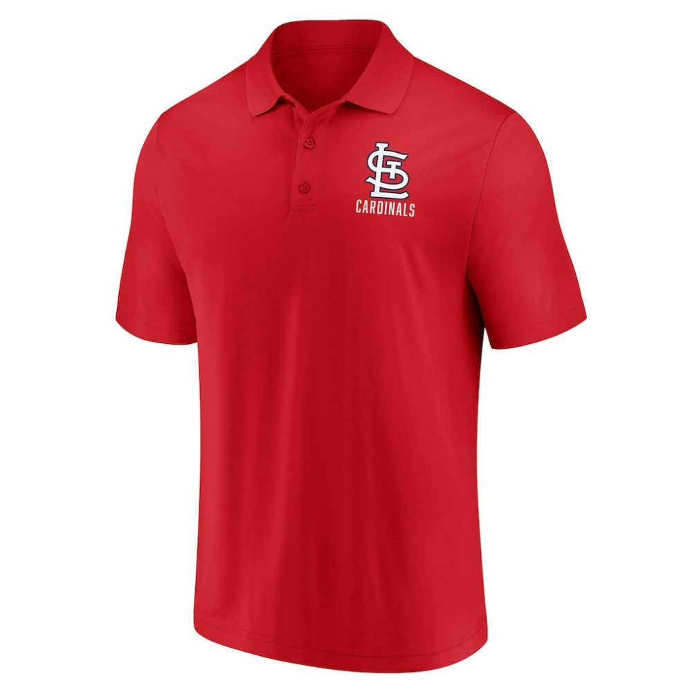 St. Louis Cardinals Fanatics Two-Pack Logo Lockup Polo Set - Red/White