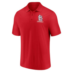 St. Louis Cardinals Fanatics Two-Pack Logo Lockup Polo Set - Red/White
