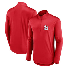 St. Louis Cardinals Fanatics Quarterback Quarter-Zip Top - Red Tops