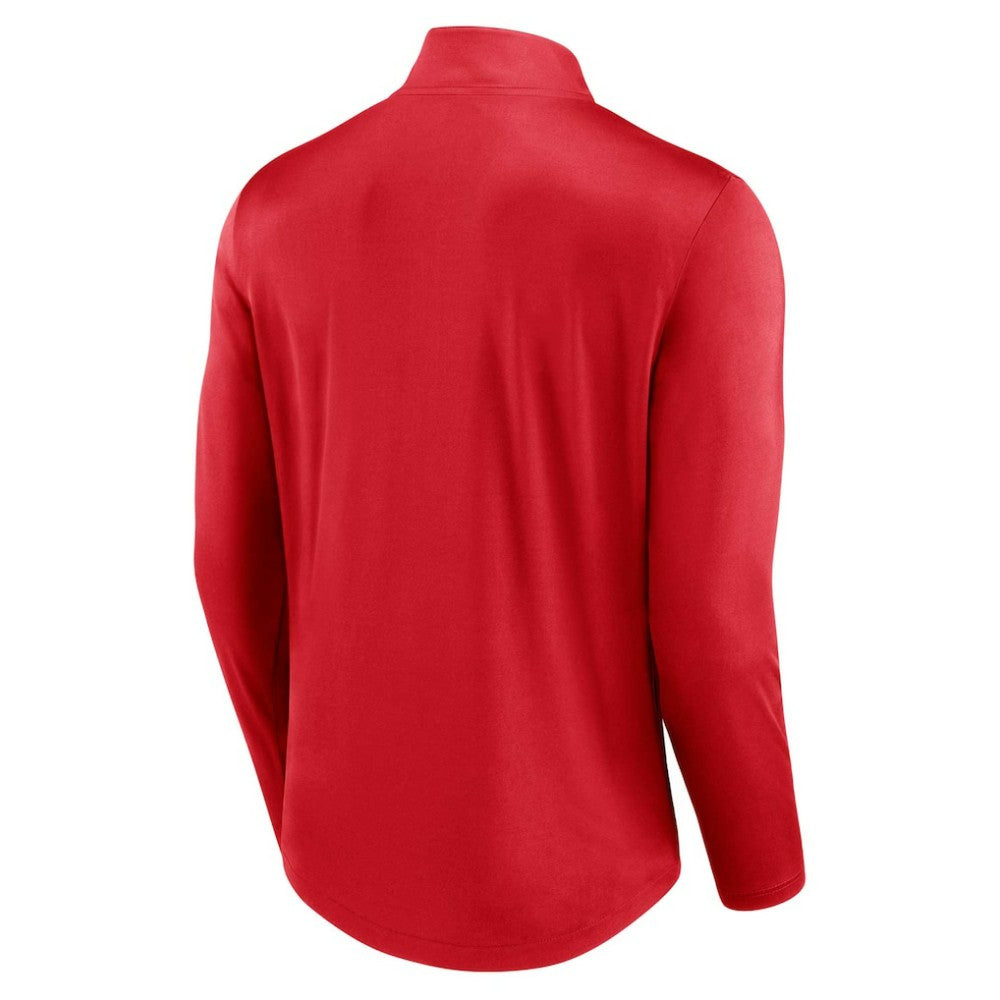 Washington Nationals Fanatics Quarterback Quarter-Zip Top - Red Tops