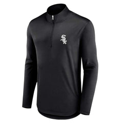 Chicago White Sox Fanatics Quarterback Quarter-Zip Top - Black Tops