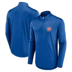 Chicago Cubs Fanatics Quarterback Quarter-Zip Top - Royal Tops