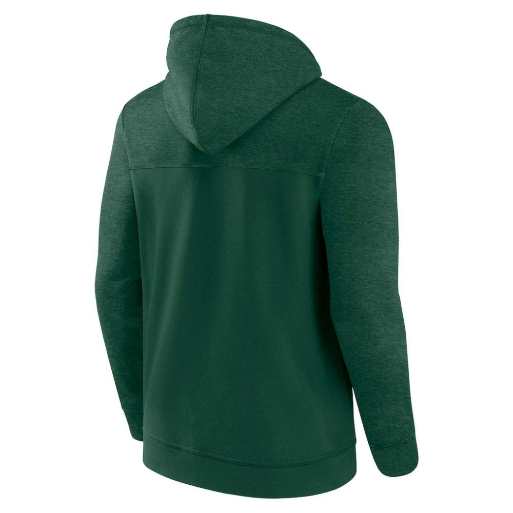 Athletics Fanatics Offensive Line Up Lightweight Full-Zip Hoodie - Green Hoodies
