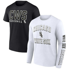 Chicago White Sox Fanatics Two-Pack Combo T-Shirt Set - Black/White T-shirts