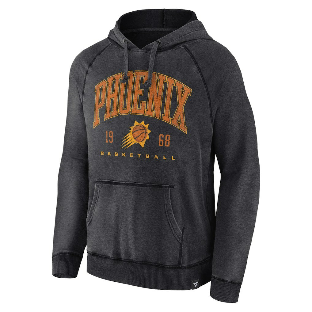 Phoenix Suns Foul Trouble Snow Wash Raglan Pullover Hoodie Heather Charcoal - Fanatics