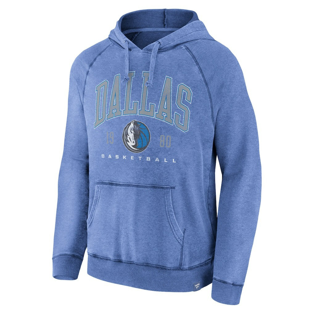 Dallas Mavericks Foul Trouble Snow Wash Raglan Pullover Hoodie Heather Blue - Fanatics outlet