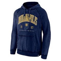 Indiana Pacers Foul Trouble Snow Wash Raglan Pullover Hoodie Heather Navy - Fanatics
