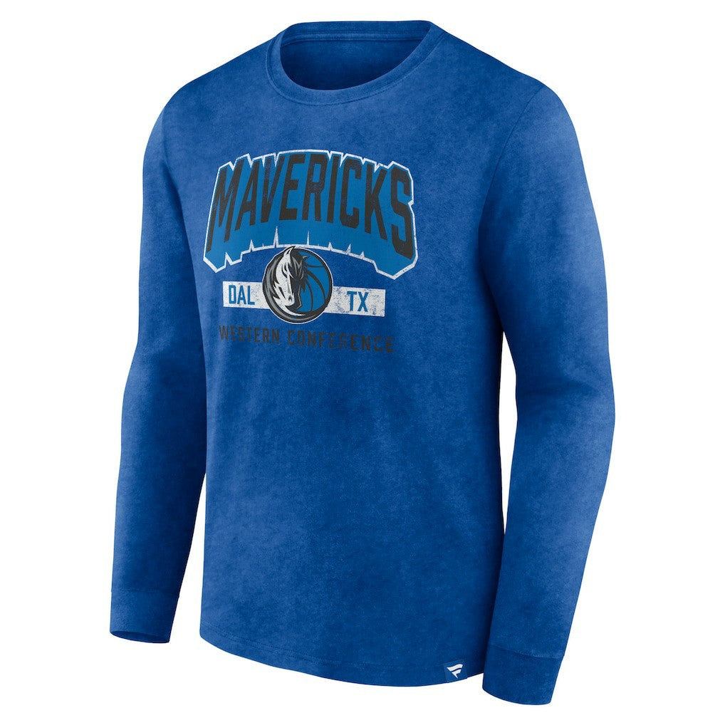 Dallas Mavericks Front Court Press Snow Wash Long Sleeve T-Shirt Heather Royal - Fanatics outlet